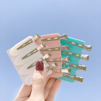 【CW】4Pcs No Bend Seamless Hair Clips Side Bangs Fix Fringe Barrette Makeup Washing Face Accessories Women Girls Styling Hairpins