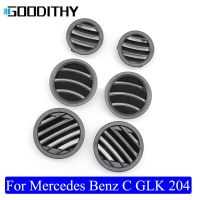 Car Front Dashboard Air Conditioning Left Right AC Vent Grille Round Cover Panel For Mercedes Benz W204 C Class X204 GLK Class