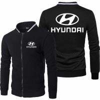 {Warm scarf}เสื้อมีฮู้ดผู้ชาย2021 Hyundai Particle Velvet Zipper เสื้อแจ็คเก็ตคาร์ดิแกนธุรกิจคอตั้งเสื้อแจ็คเก็ตแขนยาวพิมพ์ลายผู้ชาย