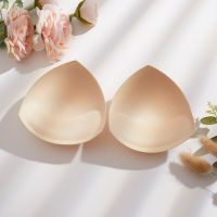 1 Pair Women Intimates Accessories Triangle Sponge Swimsuit Breast Push Up Padding Bra Foam Insert Cotton Chest Enhancers Adhesives Tape