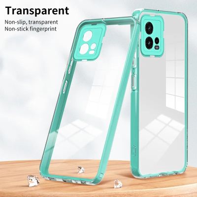 Shockproof Armor Clear Case for Tecno Camon 20 20 Pro 4G Transparent TPU+PC 2 in 1 Phone Back Cover for Tecno Camon 20 20 Pro 4G