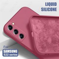 Liquid Silicone Case For Samsung Galaxy S20 S21 FE S10 Plus Note 20 A51 A71 S22 S23 Ultra A53 A54 5G A32 A52 A72 A12 Cover