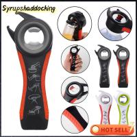 SYRUPSHADDOCKING อุปกรณ์บาร์ เครื่องมือในครัว แกดเจ็ต 5 in 1 พลาสติกทำจากพลาสติก เหล็กไร้สนิม แหวนเปิดขวด ที่เปิดกระป๋อง