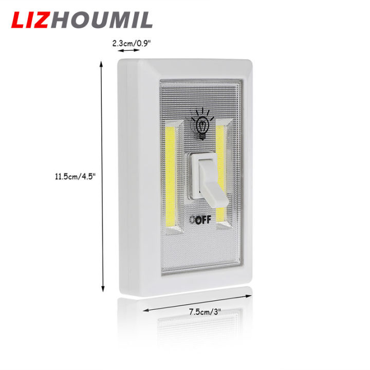 lizhoumil-สวิตช์ไฟติดผนัง-led-ใช้แบตเตอรี่ฉุกเฉินไฟกลางคืนเด็กโคมไฟสไตล์วินเทจบ้านในร่มกลางแจ้งสำหรับตู้ชั้นวางของในตู้เสื้อผ้าห้องครัวและข้างเตียง