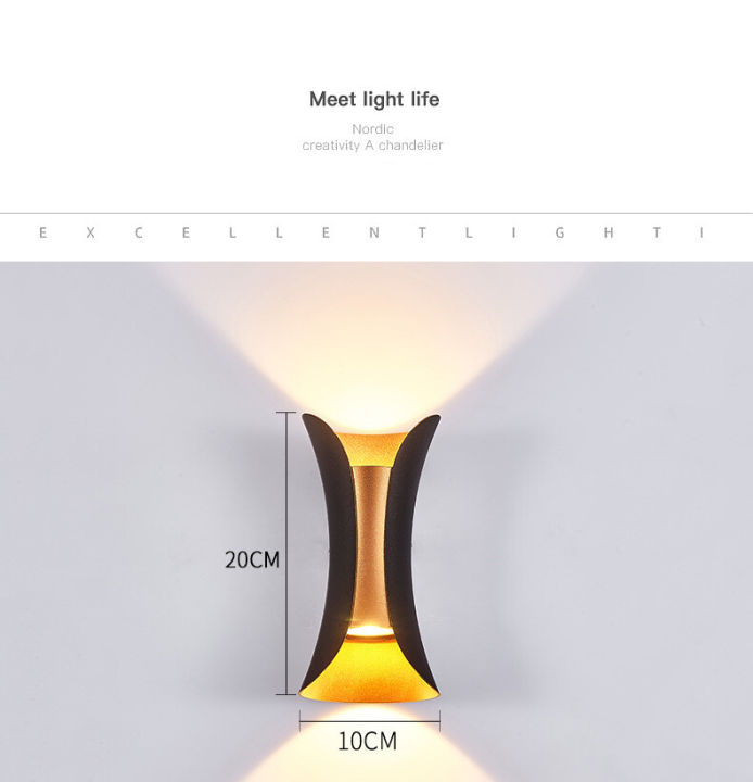 ts-led-อลูมิเนียม-ไฟติดผนัง-คุณภาพสูง-โคมไฟนอกบ้าน-กันน้ำ-ip65-ไฟผนังภายนอก-ไฟติดกำแพงรั้ว-โคมไฟหัวเสา