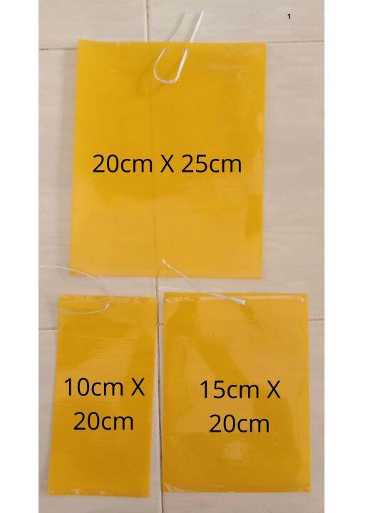 Pelekat serangga kuning double sided / yellow pest double sided sticky