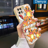 Dienya เคสสำหรับ OPPO A15 A15s A35 4G ใหม่การ์ตูน Pokemon กรอบสี่เหลี่ยมเคลือบพื้นผิวปลอกซิลิกาเจลนิ่มกันกระแทกเคสมือถือรวมทุกเลนส์กล้องถ่ายรูปฝาครอบป้องกัน