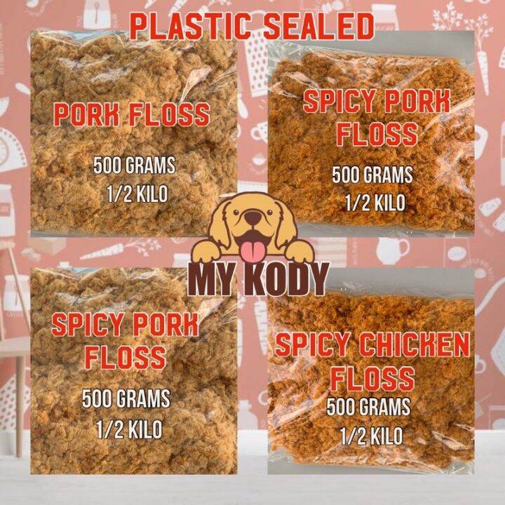 Sell like hot cakes MEAT FLOSS, PORK FLOSS, CHICKEN FLOSS, SPICY CHICKEN FLOSS, SPICY PORK FLOSS