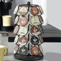 โลหะขวดใส่แคปซูลชุดทำกาแฟ36ถ้วยสำหรับ Dolce Gusto ตัวยึดพ็อดแคปซูลกาแฟยืนชั้นเก็บของชั้นวาง Yuanyuan