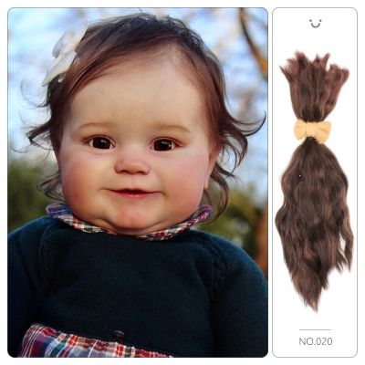 Wohair Reborn Hair สำหรับตุ๊กตามือวิกผมนุ่มมาก Carding ไม่ใช่อุตสาหกรรมที่เหมาะสำหรับทุกชนิดของอุปกรณ์ตุ๊กตาทำด้วยมือตุ๊กตา