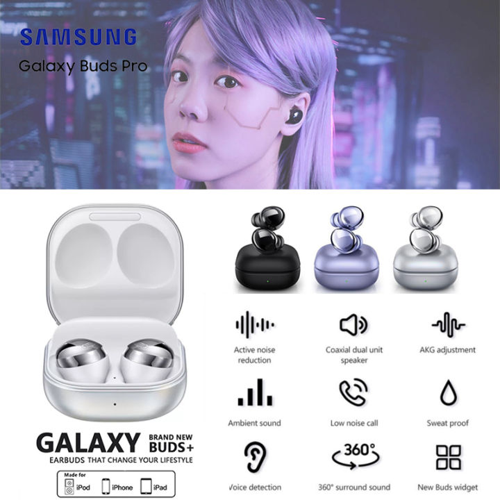 Samsung Galaxy Buds Pro By AKG Noise Cancelling Earbuds In-Ear ...