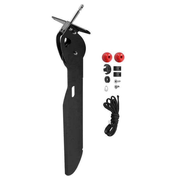 Aluminum Alloy Marine Boat Watercraft Canoe Kayak Rudder Foot Control