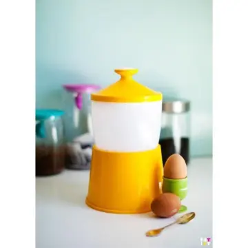 Half Boiled Egg Maker , Half Boil Egg Cooker , Original Malaysian Half  Boiled Egg Maker , Half Soft Boiled Egg Maker Boiler Cooker, YELLOW