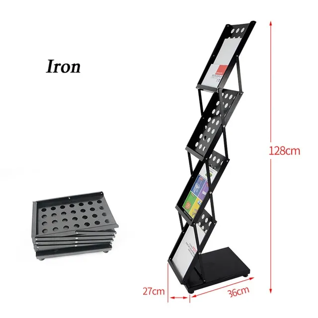 Folding Information Shelf Catalogue Shelf To Publicize Magazine Rack