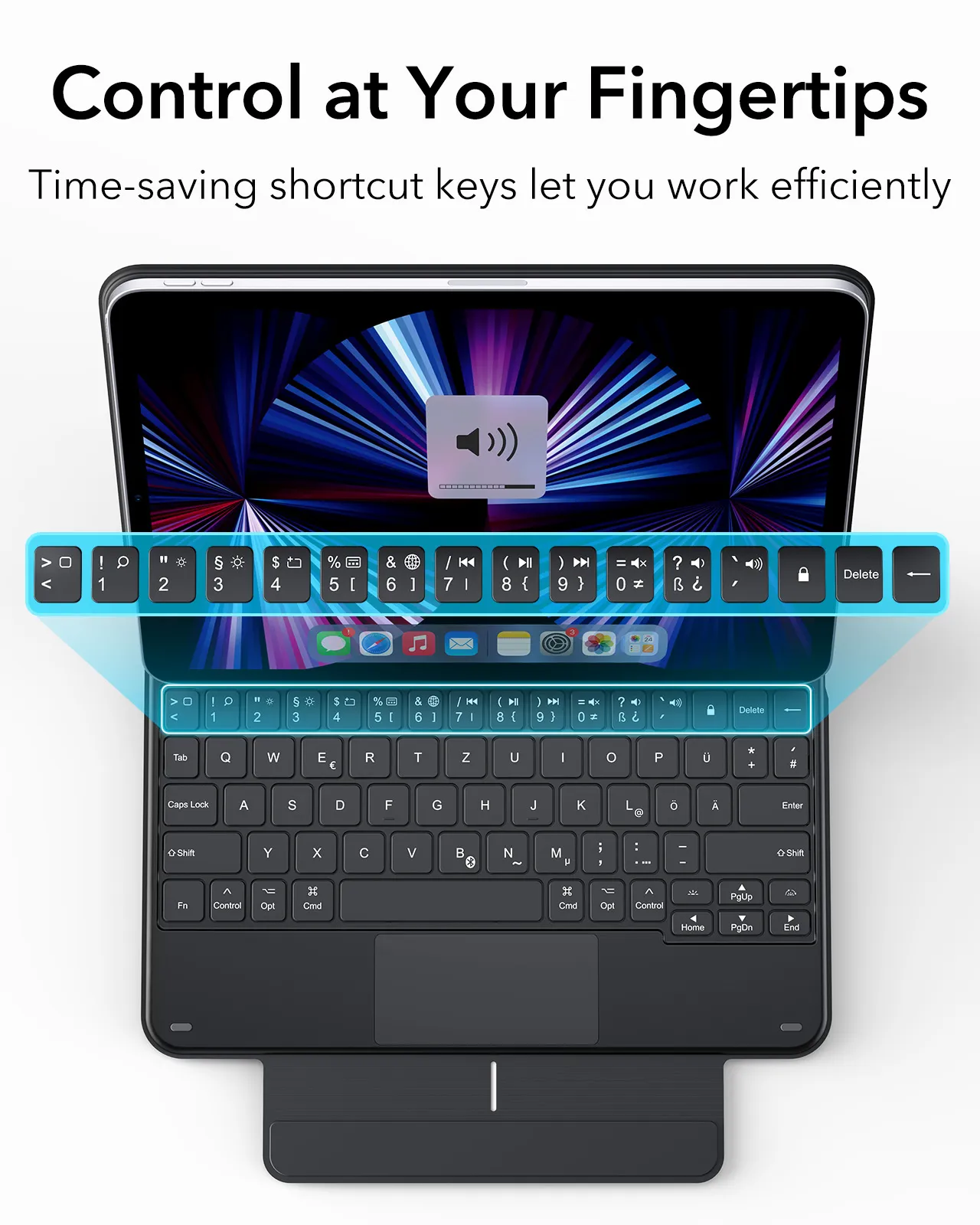 ESR iPad Air 5/4 and Pro 11” Rebound Magnetic Keyboard Case Turn your iPad into a MacBook with this premium Bluetooth keyboard case 16