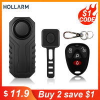 Hollarm Wireless Bicycle Alarm รีโมทคอนล Waterproof Electric Motorcycle Scooter Bike Security Protection Anti Theft Alarms