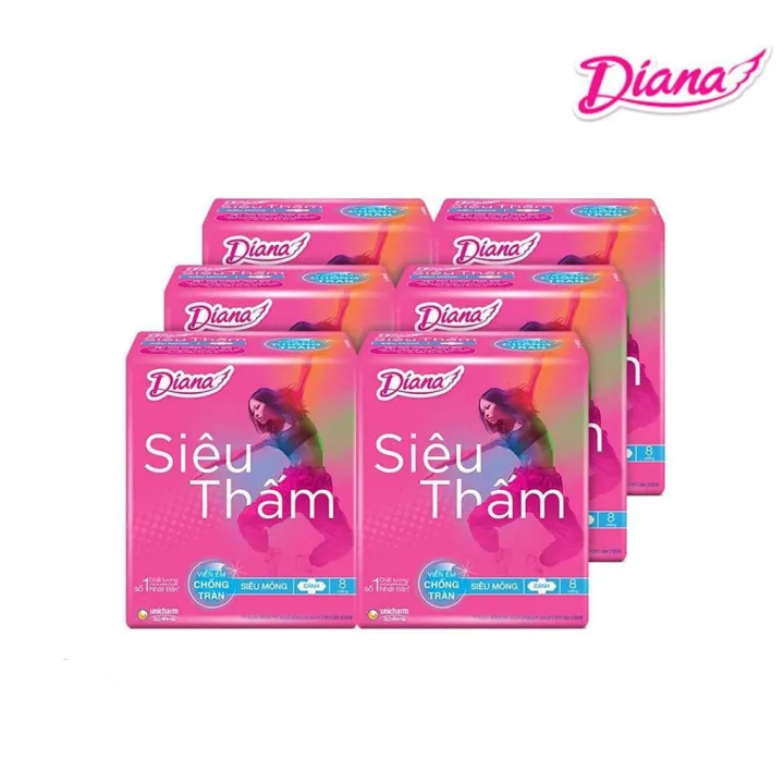 [HCM]Combo 4 Băng vệ sinh Diana siêu thấm siêu mỏng cánh - 23cm (gói 8 miếng) cam kết hàng đúng mô tả chất lượng đảm bảo an toàn đến sức khỏe người sử dụng đa dạng mẫu mã màu sắc kích cỡ