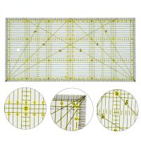 15*30 Quilters Ruler with Double Colored and Grid Lines Patchwork Ruler Acrylic Sewing Ruler for Sewing Quilting Cutting Ruler Quilting