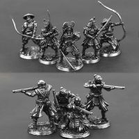 ทองแดงสีขาวญี่ปุ่น Shogunate SAMURAI Figurines Miniatures VINTAGE โลหะทหารรูปปั้นเดสก์ท็อปของเล่นเครื่องประดับตกแต่ง