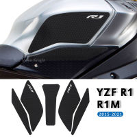 สำหรับ Yamaha YZF R1 R1M YZFR1 YZF-R1 2015-2021ด้านข้างถังน้ำมันเชื้อเพลิง Pad ถังแผ่นป้องกันสติ๊กเกอร์รูปลอกฉุด Pad Tankpad