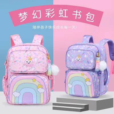 [COD] Schoolbag primary school girls sweet and cute princess style childrens schoolbag backpack wholesale direct sales