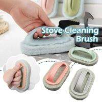 Strong Kitchen Decontamination Brush With Handle Pot Cleaning Magic Brush Sponge Washing T1Y3