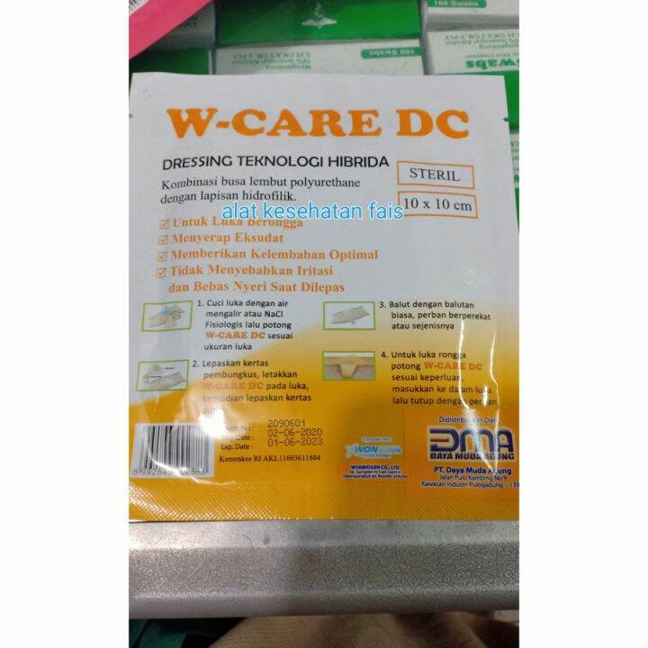 Foam Dressing WCare DC Luka Decubitus Luka bakar Lazada Indonesia
