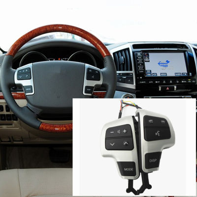 อุปกรณ์เสริมในรถยนต์สำหรับ Toyota LAND CRUISER 200 2008 2009 2010 2011ใหม่พวงมาลัยควบคุมเสียงสวิทช์ปุ่ม84250-60050