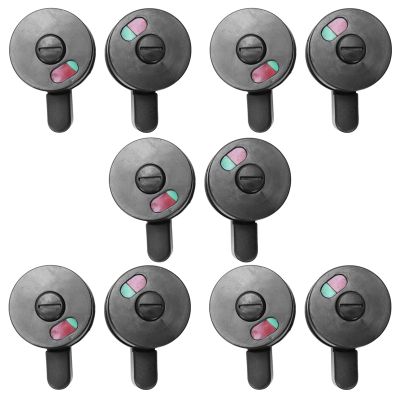 10Pcs Public Toilet Door Locking Rotating Red Green Indicator Knob Lock