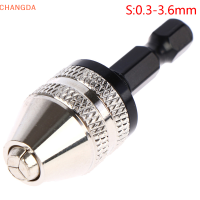 ?【Lowest price】CHANGDA 1/4 HEX Shank keyless Drill Chuck เปลี่ยนอะแดปเตอร์แปลงสว่านด่วน