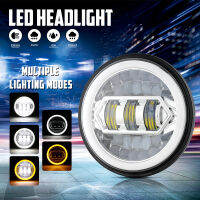 【สำหรับCar】【ledสำหรับMotorcycle】AUXBEAM 1PCS 5-3/4  โปรเจ็คเตอร์LEDไฟหน้ามอเตอร์หัวรถไฟหน้าแบบสวมหัว