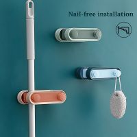 Sticky multi-purpose hook wall-mounted mop storage tool kitchen rack storage device home decoration kitchen organization Picture Hangers Hooks