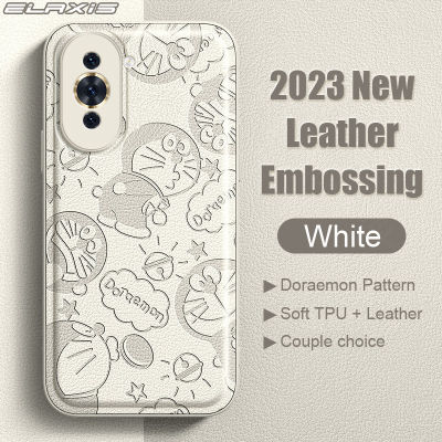 ELAXIS เคสโทรศัพท์หนังแมวสีขาว,สำหรับ Huawei Nova 10 10 Pro 9 7 7 SE Honor 70 50 Magic 4 Pro 5G E4-1ฝาครอบเคสกันกระแทกเลนส์ TPU แบบนิ่ม