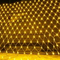 【hot】❁☢✴  1.5x1.5M 3x2M 220V Net Mesh String Garland Window Curtain Wedding