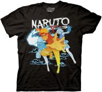 Mens Naruto Uzumaki Anime T-Shirt - Naruto Shinobi Mens Fashion Shirt - Naruto Run Tee