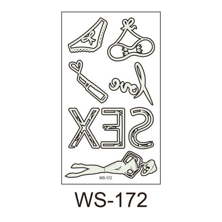 รอยสักเรืองแสง20แบบทันสมัยสติกเกอร์ติดร่างกายแบบชั่วคราวสำหรับคลับปาร์ตี้แบบใช้แล้วทิ้ง