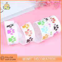 Shao 500PCS COLORFUL PAW Print สติ๊กเกอร์สุนัขแมว PAW ฉลากสติกเกอร์รางวัล