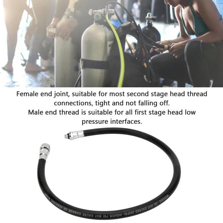 500PSI Scuba Diving Low Pressure Hose 28 Inch Low Pressure Regulator