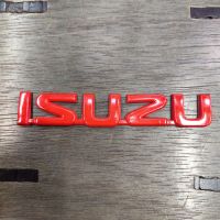 โลโก้ ISUZU ติดท้าย ขนาด 14.5×2.5cm สีแดง