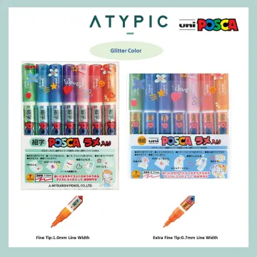 Posca Uni Japan Drawing Pen Pens 7 Natural Colors Fine PC1M7C