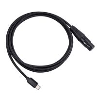 【HOT】 USB Type C To XLR Adapter Type C Male to 3 Pin XLR Female Microphone Cable Cord Connector Computer Audio Data Cable Adapter