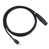 USB C High Fidelity Microphone Cable USB 3.1Male to XLR 3Pin Female Audio Cable Adapter for Laptop Macbook PC Computer2/3m