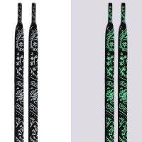 1 Pair Fashion Able Versatile Luminous Cashew Flower Gradient Luminous Shoelaces Fit Air Force One Fits All Trend Shoes AJ1 350
