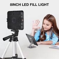 ’【‘【；=- New 8/12Inch LED Video Light Panel Bi-Color 2800K-7000K Photography Lighting W Remote For Live Streaming Photo Studio LED Light