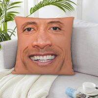 ◐✙ The Rock Face Dwayne Cushion Cover For Sofa Home Decorative American Actor Johnson Throw Pillow Cover Polyester Pillowcase