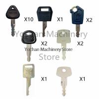 Ignition Swith Keys For Volvo Caterpillar Case Sany Sakai Bobcat Liebherr Excavator Dozer Loader Free Shipping