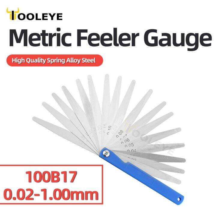 100B17 Feeler Gauge Metric Size 0.02 1mm Thickness Gauge Set Valves