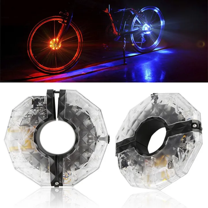 Bike Wheel Hub Lights LED Cycling Colorful Bicycle Spoke Bike Wheel Hub