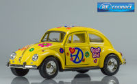 โมเดลรถเหล็ก โฟล์กเต่า บีเทิล คลาสสิค โฟล์คสวาเกน จำลอง รถเต่า บุปผา ดอกไม้ ของเล่น สะสม KINSMART 1:32 Classic Car Model Volkswagen Beetle 1967 (13cm.) Diecast Toy Collection