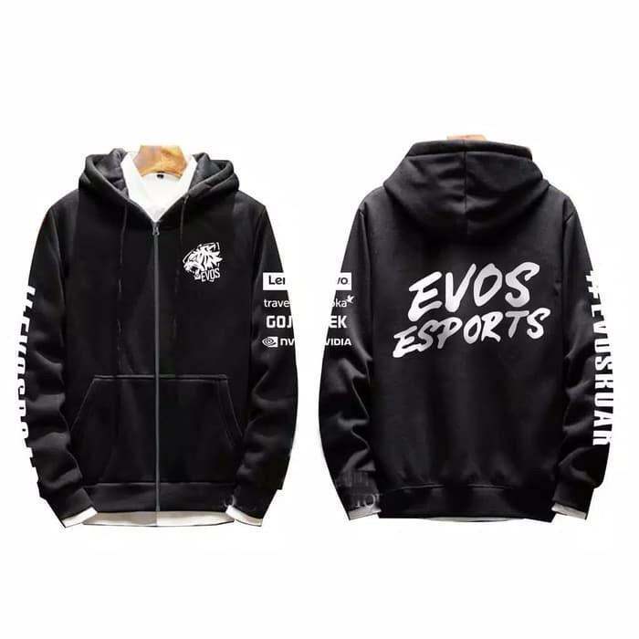 ใหม่เสื้อกันหนาวเสื้อฮู้ดดี้มีซิปโลโก้-evos-esports-2019-x-sponsoroversoroversized-สําหรับผู้ชาย